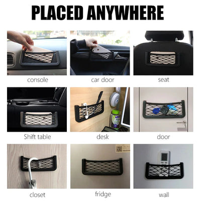 Car Mesh Organizer – Premium Pocket Storage Solution