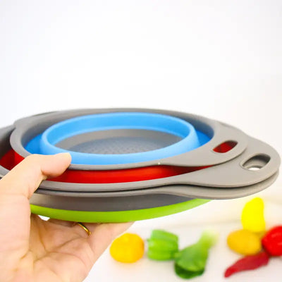 Collapsible Silicone Drain Basket